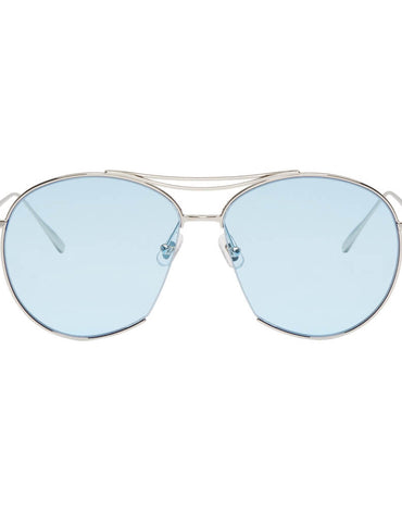 Gentle Monster Silver Blue Jumping Jack Sunglasses