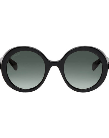 Gucci Black Round Frame Sunglases