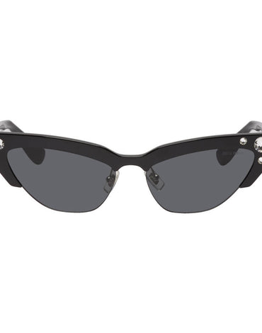 Miu Miu Black Runway Sunglasses